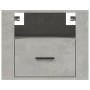 Mesitas de noche de pared 2 uds gris hormigón 50x36x40 cm de vidaXL, Mesitas de noche - Ref: Foro24-816889, Precio: 68,64 €, ...