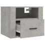 Mesitas de noche de pared 2 uds gris hormigón 50x36x40 cm de vidaXL, Mesitas de noche - Ref: Foro24-816889, Precio: 68,64 €, ...