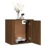 Wall bedside tables 2 pcs brown oak 50x30x47 cm by vidaXL, Nightstands - Ref: Foro24-816879, Price: 60,57 €, Discount: %