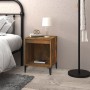 Mesita de noche roble ahumado 40x35x50 cm de vidaXL, Mesitas de noche - Ref: Foro24-821884, Precio: 35,31 €, Descuento: %