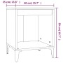 Mesita de noche roble ahumado 40x35x50 cm de vidaXL, Mesitas de noche - Ref: Foro24-821884, Precio: 35,31 €, Descuento: %