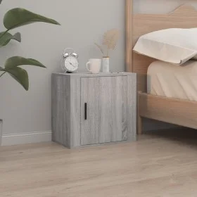 Mesita de noche de pared gris Sonoma 50x30x47 cm de vidaXL, Mesitas de noche - Ref: Foro24-816876, Precio: 35,85 €, Descuento: %