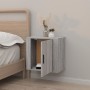 Mesita de noche de pared gris Sonoma 50x30x47 cm de vidaXL, Mesitas de noche - Ref: Foro24-816876, Precio: 36,28 €, Descuento: %