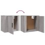 Mesita de noche de pared gris Sonoma 50x30x47 cm de vidaXL, Mesitas de noche - Ref: Foro24-816876, Precio: 36,28 €, Descuento: %