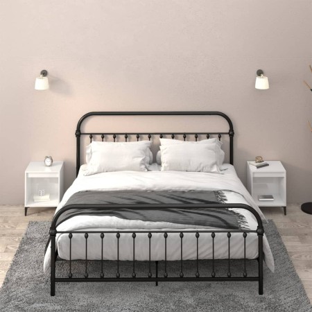 Mesitas de noche 2 unidades blanco brillante 40x35x50 cm de vidaXL, Mesitas de noche - Ref: Foro24-821879, Precio: 51,43 €, D...