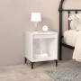 Mesitas de noche 2 unidades blanco brillante 40x35x50 cm de vidaXL, Mesitas de noche - Ref: Foro24-821879, Precio: 51,43 €, D...