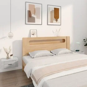 Mesitas de noche de pared 2 uds gris Sonoma 50x36x25 cm de vidaXL, Mesitas de noche - Ref: Foro24-816853, Precio: 54,63 €, De...