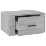 Mesitas de noche de pared 2 uds gris Sonoma 50x36x25 cm de vidaXL, Mesitas de noche - Ref: Foro24-816853, Precio: 55,18 €, De...