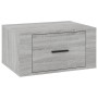 Mesitas de noche de pared 2 uds gris Sonoma 50x36x25 cm de vidaXL, Mesitas de noche - Ref: Foro24-816853, Precio: 55,18 €, De...