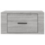 Mesitas de noche de pared 2 uds gris Sonoma 50x36x25 cm de vidaXL, Mesitas de noche - Ref: Foro24-816853, Precio: 55,18 €, De...