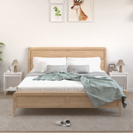 Mesitas de noche 2 unidades color blanco 40x35x50 cm de vidaXL, Mesitas de noche - Ref: Foro24-821859, Precio: 43,54 €, Descu...
