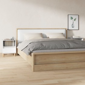 Mesitas de noche 2 unidades blanco brillante 40x35x50 cm de vidaXL, Mesitas de noche - Ref: Foro24-821799, Precio: 89,92 €, D...