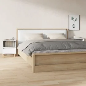Mesitas de noche 2 unidades blanco brillante 40x35x50 cm de vidaXL, Mesitas de noche - Ref: Foro24-821799, Precio: 88,71 €, D...