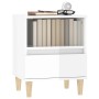 Mesitas de noche 2 unidades blanco brillante 40x35x50 cm de vidaXL, Mesitas de noche - Ref: Foro24-821799, Precio: 89,92 €, D...