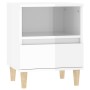 Mesitas de noche 2 unidades blanco brillante 40x35x50 cm de vidaXL, Mesitas de noche - Ref: Foro24-821799, Precio: 89,92 €, D...