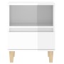 Mesitas de noche 2 unidades blanco brillante 40x35x50 cm de vidaXL, Mesitas de noche - Ref: Foro24-821799, Precio: 89,92 €, D...