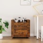 Carrito de escritorio contrachapada roble ahumado 60x45x60 cm de vidaXL, Carros e islas - Ref: Foro24-816613, Precio: 50,05 €...