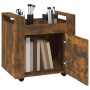 Carrito de escritorio contrachapada roble ahumado 60x45x60 cm de vidaXL, Carros e islas - Ref: Foro24-816613, Precio: 50,05 €...