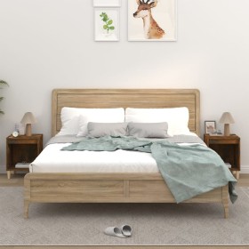 Mesitas de noche 2 unidades roble ahumado 40x35x50 cm de vidaXL, Mesitas de noche - Ref: Foro24-821869, Precio: 43,74 €, Desc...