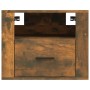 Mesitas de noche de pared 2 uds roble ahumado 50x36x40 cm de vidaXL, Mesitas de noche - Ref: Foro24-816891, Precio: 78,42 €, ...