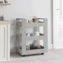 Carrito de cocina madera contrachapada gris hormigón 60x45x80cm de vidaXL, Carros de cocina y comedor - Ref: Foro24-816820, P...