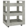 Carrito de cocina madera contrachapada gris hormigón 60x45x80cm de vidaXL, Carros de cocina y comedor - Ref: Foro24-816820, P...