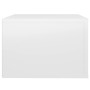 Mesita de noche de pared blanco brillante 50x36x25 cm de vidaXL, Mesitas de noche - Ref: Foro24-816844, Precio: 28,70 €, Desc...