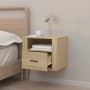 Mesita de noche de pared roble Sonoma 50x36x40 cm de vidaXL, Mesitas de noche - Ref: Foro24-816886, Precio: 58,87 €, Descuent...