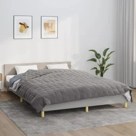 Manta con peso tela gris 220x235 cm 11 kg de vidaXL, Mantas - Ref: Foro24-350782, Precio: 79,75 €, Descuento: %