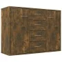 Smoked oak plywood sideboard 88x30x65 cm by vidaXL, Sideboards - Ref: Foro24-815369, Price: 90,18 €, Discount: %