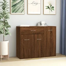 Brown oak plywood sideboard 88x30x70 cm by vidaXL, Sideboards - Ref: Foro24-815368, Price: 90,53 €, Discount: %