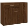 Aparador madera contrachapada color roble marrón 88x30x70 cm de vidaXL, Aparadores - Ref: Foro24-815368, Precio: 90,53 €, Des...