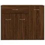 Aparador madera contrachapada color roble marrón 88x30x70 cm de vidaXL, Aparadores - Ref: Foro24-815368, Precio: 90,53 €, Des...