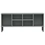Zapatero con patas metal OSLO madera maciza gris 106x35x45 cm de vidaXL, Zapateros y organizadores de calzado - Ref: Foro24-3...