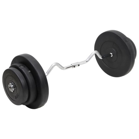 Mancuerna curl con discos 60 kg de vidaXL, Peso libre - Ref: Foro24-3145019, Precio: 156,05 €, Descuento: %