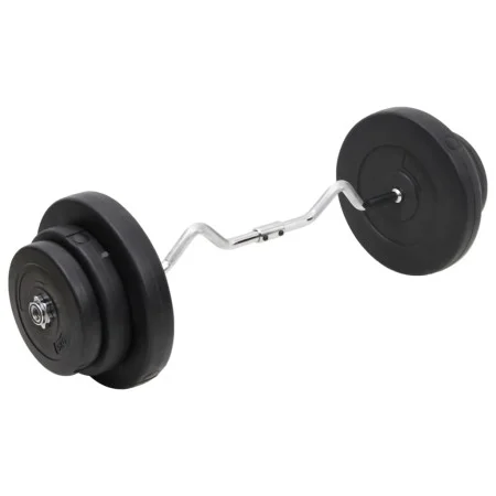 Mancuerna curl con discos 60 kg de vidaXL, Peso libre - Ref: Foro24-3145019, Precio: 149,29 €, Descuento: %