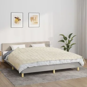 Gewichtsdecke aus hellcremefarbenem Stoff 155x220 cm 7 kg von vidaXL, Decken - Ref: Foro24-350812, Preis: 60,56 €, Rabatt: %