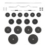 Juego de barras y mancuernas con discos 90 kg de vidaXL, Peso libre - Ref: Foro24-3145030, Precio: 304,27 €, Descuento: %