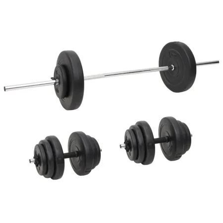 Juego de barras y mancuernas con discos 60 kg de vidaXL, Peso libre - Ref: Foro24-3145024, Precio: 153,27 €, Descuento: %