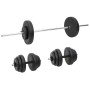 Juego de barras y mancuernas con discos 60 kg de vidaXL, Peso libre - Ref: Foro24-3145024, Precio: 168,99 €, Descuento: %