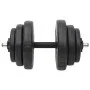 Juego de barras y mancuernas con discos 60 kg de vidaXL, Peso libre - Ref: Foro24-3145024, Precio: 153,27 €, Descuento: %