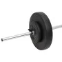 Juego de barras y mancuernas con discos 60 kg de vidaXL, Peso libre - Ref: Foro24-3145024, Precio: 153,27 €, Descuento: %