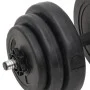 Juego de barras y mancuernas con discos 60 kg de vidaXL, Peso libre - Ref: Foro24-3145024, Precio: 153,27 €, Descuento: %