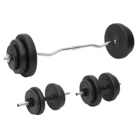 Juego de barras y mancuernas con discos 60 kg de vidaXL, Peso libre - Ref: Foro24-3145025, Precio: 135,62 €, Descuento: %