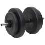 Juego de barras y mancuernas con discos 60 kg de vidaXL, Peso libre - Ref: Foro24-3145025, Precio: 189,81 €, Descuento: %