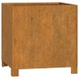 Jardinera con patas acero corten oxidado 42x40x43 cm de vidaXL, Maceteros y jardineras - Ref: Foro24-823680, Precio: 51,45 €,...