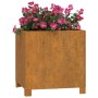 Jardinera con patas acero corten oxidado 42x40x43 cm de vidaXL, Maceteros y jardineras - Ref: Foro24-823680, Precio: 51,45 €,...