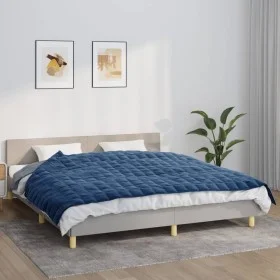 Gewichtsdecke aus blauem Stoff, 155 x 220 cm, 11 kg von vidaXL, Decken - Ref: Foro24-350795, Preis: 67,38 €, Rabatt: %