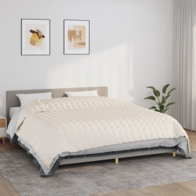 Manta con peso tela color crema claro 235x290 cm 15 kg de vidaXL, Mantas - Ref: Foro24-350769, Precio: 102,35 €, Descuento: %