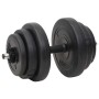 Juego de barras y mancuernas con discos 120 kg de vidaXL, Peso libre - Ref: Foro24-3145032, Precio: 405,17 €, Descuento: %